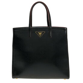 【新着】【中古】PRADA(プラダ) トートバッグ 黒 エナメル（レザー）