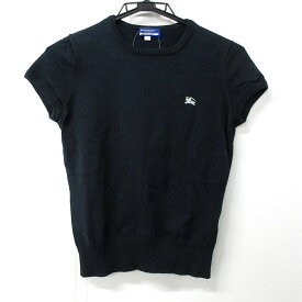 【新着】【中古】Burberry Blue Label(バーバリーブルーレーベル) 半袖セーター ニット ダークネイビー