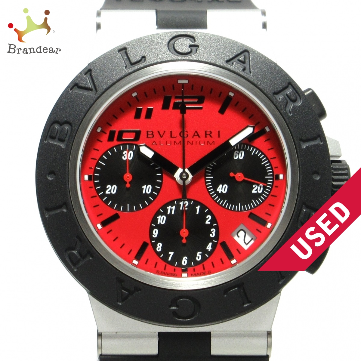 日本未発売 BVLGARI(ブルガリ) アルミニウム 腕時計 クロノグラフ