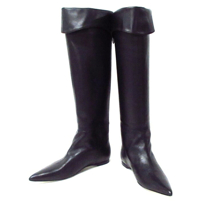 楽天市場】【中古】KHAITE(ケイト) ロングブーツ DIEGO 黒 レザー 