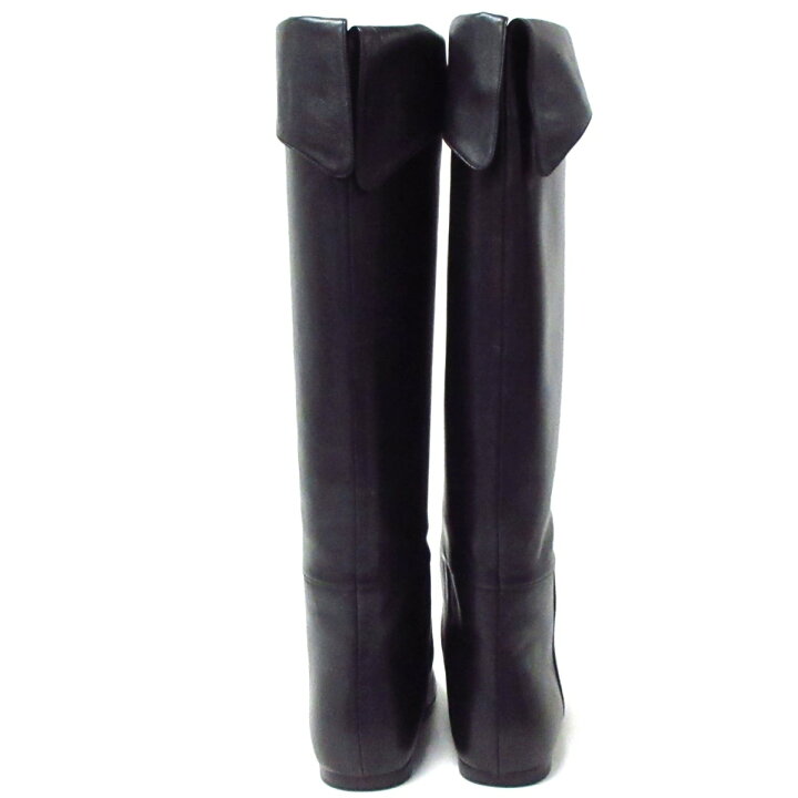 楽天市場】【中古】KHAITE(ケイト) ロングブーツ DIEGO 黒 レザー 