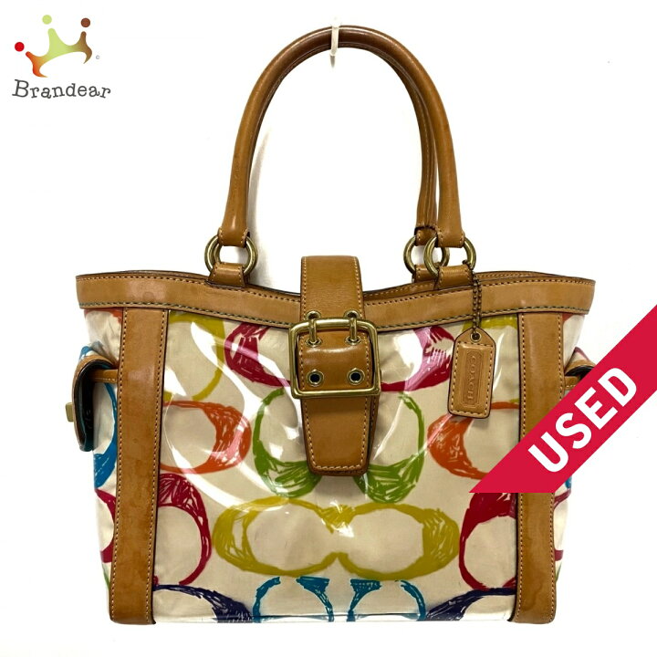 楽天市場】【新着】【中古】COACH(コーチ) スクリブル PVC スモール 