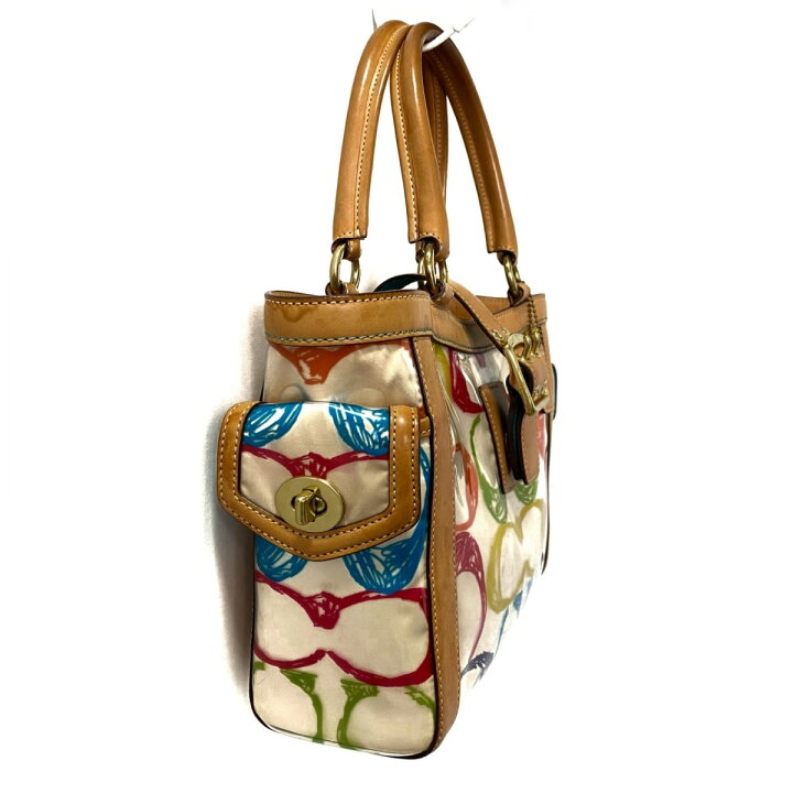 楽天市場】【新着】【中古】COACH(コーチ) スクリブル PVC スモール 
