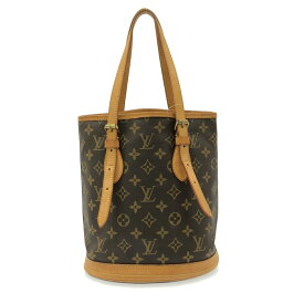 【中古】LOUIS VUITTON(ルイヴィトン) プチ・バケット ショルダーバッグ モノグラム・キャンバス