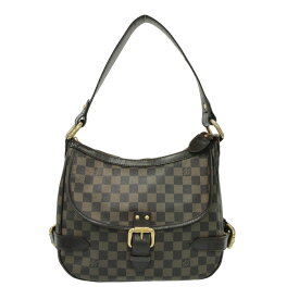 【新着】【中古】LOUIS VUITTON(ルイヴィトン) ハイバリー ショルダーバッグ エベヌ ダミエ・キャンバス