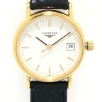 【新着】【中古】LONGINES(ロンジン)腕時計 革ベルト 白