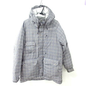 【新着】【中古】THE NORTH FACE(ノースフェイス) ダウンコート 長袖/冬/グレンチェック ダークグレー×白