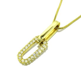 【中古】SWAROVSKI(スワロフスキー) ネックレス ゴールド×クリア 金属素材×スワロフスキークリスタル