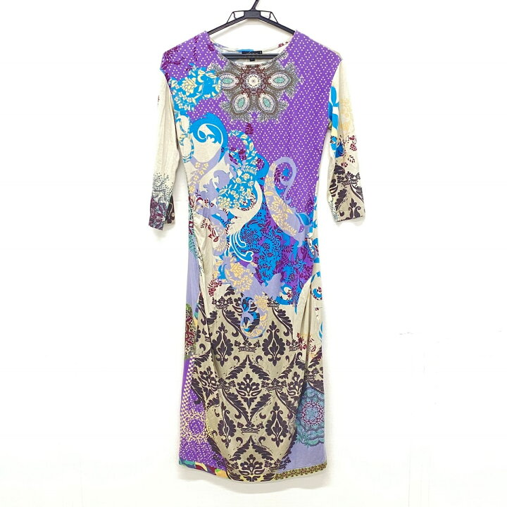 楽天市場】【中古】ETRO(エトロ) ワンピース クルーネック/七分袖 
