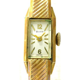 【中古】Bulova(ブローバ) 腕時計 10KT 白