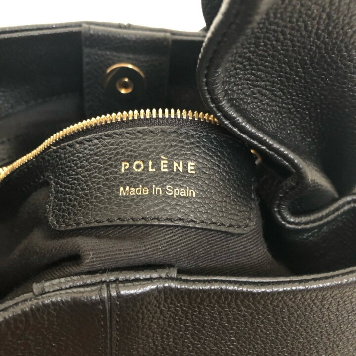 楽天市場】【新着】【中古】POLENE(ポレーヌ) トートバッグ 黒 レザー 