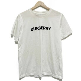 【中古】BURBERRY LONDON ENGLAND(バーバリーロンドンイングランド) 半袖Tシャツ ブランドロゴ 白