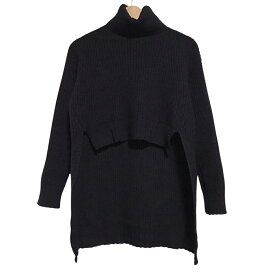【新着】【中古】CINOH(チノ) 長袖セーター タートルネック/変形デザイン 黒