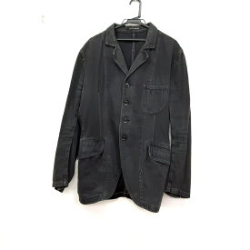 【新着】【中古】yohjiyamamoto(ヨウジヤマモト) ジャケット 長袖/デニム/POUR HOMME/春/秋 黒