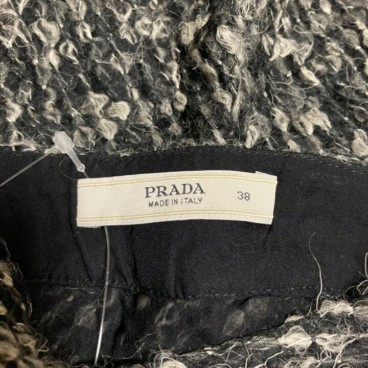 楽天市場】【中古】PRADA(プラダ) スカート ひざ丈 黒×白 : ブラン  