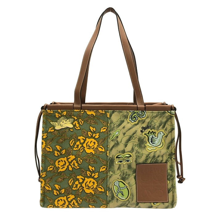 楽天市場】【中古】LOEWE(ロエベ) クッショントート トートバッグ 花柄 