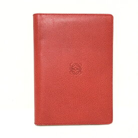 【新着】【中古】LOEWE(ロエベ) 手帳 レッド レザー