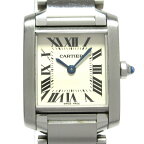 【新着】【中古】Cartier(カルティエ) タンクフランセーズSM 腕時計 SS アイボリー