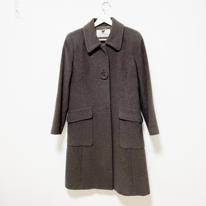 楽天市場】【中古】COURREGES(クレージュ) コート 長袖/肩パッド/冬  