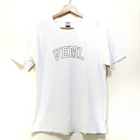 【中古】VERMEIL par iena(ヴェルメイユ パー イエナ) 半袖Tシャツ クルーネック 白×黒