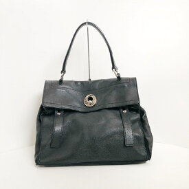 【新着】【中古】YvesSaintLaurent rivegauche (YSL)(イヴサンローランリヴゴーシュ) ミューズトゥ ハンドバッグ 黒 レザー