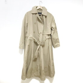 【中古】EMPORIOARMANI(エンポリオアルマーニ) トレンチコート 長袖/ロゴペイント/春/秋 ベージュ