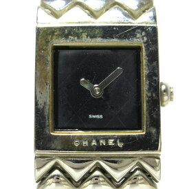 【中古】CHANEL(シャネル) マトラッセ 腕時計 黒