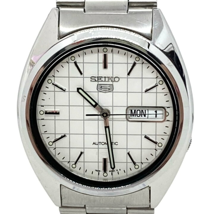楽天市場】【中古】SEIKO(セイコー) 5(ファイブ) 腕時計 白 : ブラン 