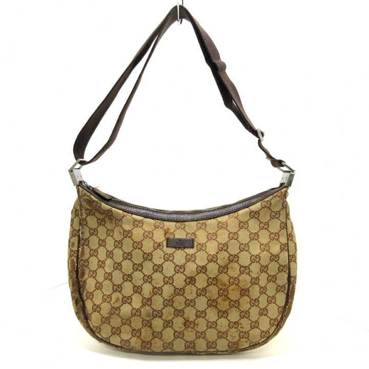 楽天市場】【中古】GUCCI(グッチ) GG柄 ショルダーバッグ ベージュ 