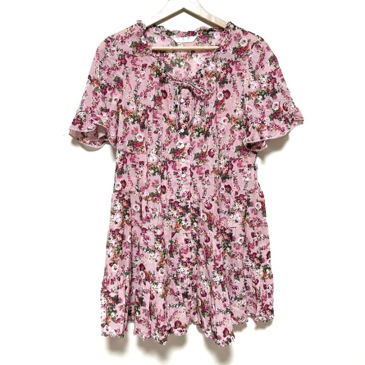 楽天市場】【中古】PINK HOUSE(ピンクハウス) チュニック クルーネック 