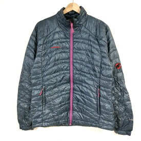 【中古】MAMMUT(マムート) ブルゾン 長袖/中綿/ジップアップ/冬/秋 ネイビー×ピンク