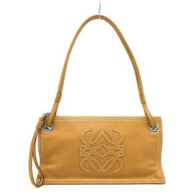 【中古】LOEWE(ロエベ) ショルダーバッグ ベージュ レザー