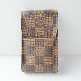 【中古】LOUIS VUITTON(ルイヴィトン) エテュイシガレット シガレットケース エベヌ ダミエ・キャンバス