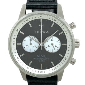 【中古】TRIWA(トリワ) 腕時計 クロノグラフ ダークグレー