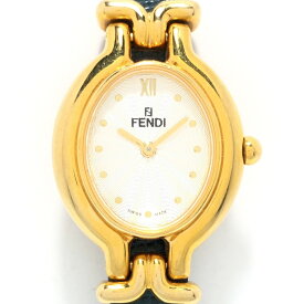 【中古】FENDI(フェンディ) 腕時計 白