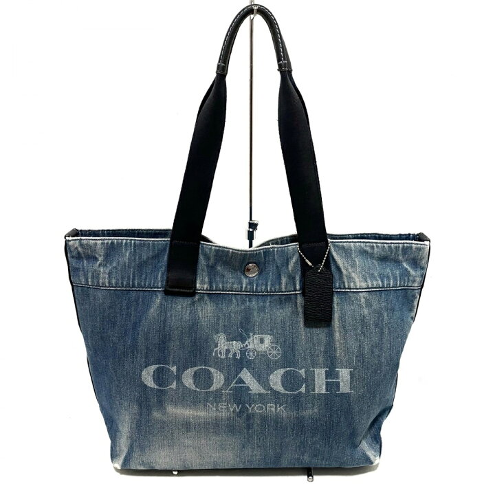楽天市場】【新着】【中古】COACH(コーチ) トートバッグ ブルー×ダーク 