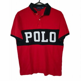 【中古】POLObyRalphLauren(ポロラルフローレン) 半袖ポロシャツ レッド×黒×白