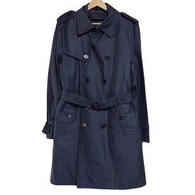 【新着】【中古】Burberry Black Label(バーバリーブラックレーベル) トレンチコート 長袖/秋/冬 ダークネイビー