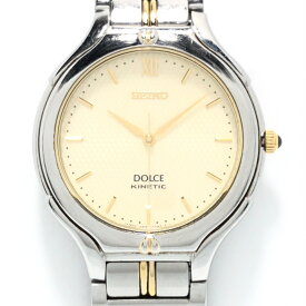【中古】SEIKO(セイコー) DOLCE(ドルチェ) 腕時計 KINETIC ゴールド