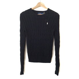 【新着】【中古】POLObyRalphLauren(ポロラルフローレン) 長袖セーター クルーネック 黒