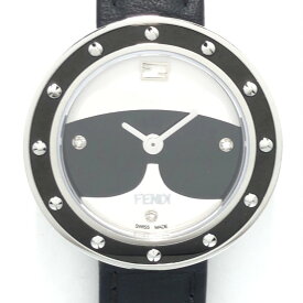【中古】FENDI(フェンディ) マイウェイ 腕時計 3Pダイヤ 黒×シルバー