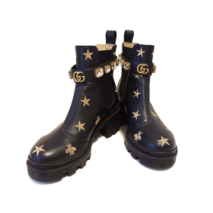 楽天市場】【中古】GUCCI(グッチ) ベルト付き エンブロイダリーレザー 