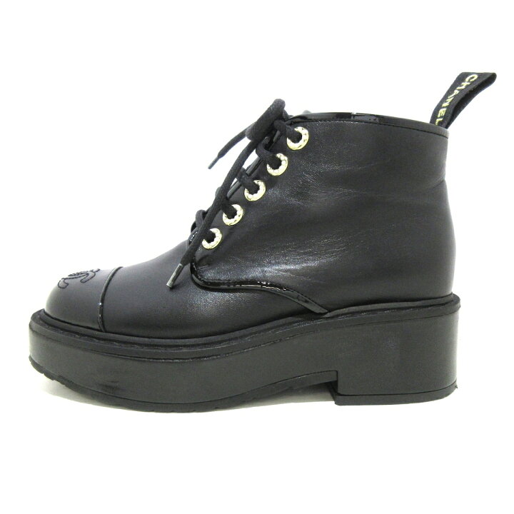 楽天市場】【中古】CHANEL(シャネル) ショートブーツ パール/ココ 