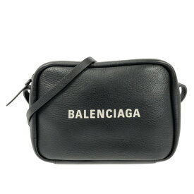 【中古】BALENCIAGA(バレンシアガ) エブリディカメラバッグ ショルダーバッグ 黒×白 レザー
