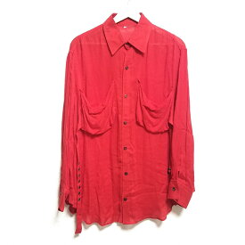 【新着】【中古】yohjiyamamoto(ヨウジヤマモト) 長袖シャツ レッド