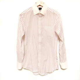 【新着】【中古】PaulSmith(ポールスミス) 長袖シャツ ストライプ ピンク×パープル×白