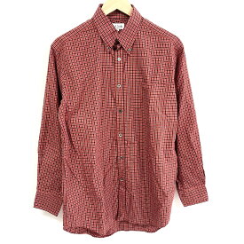 【新着】【中古】PaulSmith(ポールスミス) 長袖シャツブラウス チェック柄 レッド×ボルドー