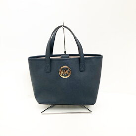 【新着】【中古】MICHAEL KORS(マイケルコース) ジェットセットトラベル トートバッグ ネイビー レザー