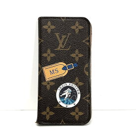 【中古】LOUIS VUITTON(ルイヴィトン) iPhoneX&XSフォリオ 携帯電話ケース iPhoneケース/マイLV ヘリテージ/イニシャル刻印 モノグラム・キャンバス