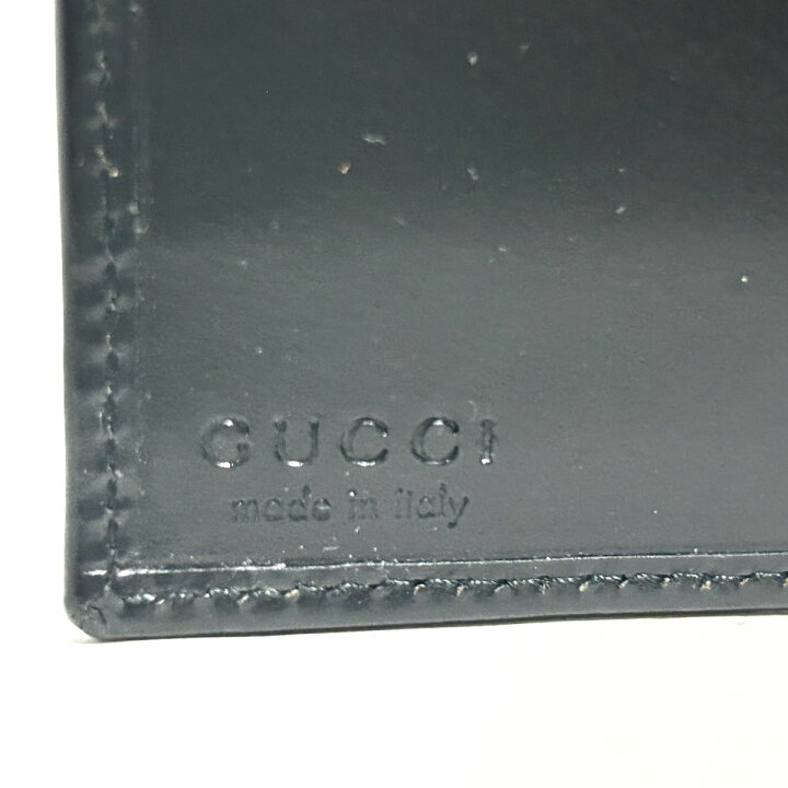 楽天市場】【中古】GUCCI(グッチ) 長財布 黒 レザー×プラスチック 